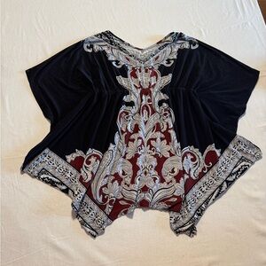 Soma Lounge WearSize Large  Black‎ and Red Women's Top